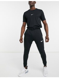Nike Training - Dri-Fit - Joggers in pile affusolati neri-Nero