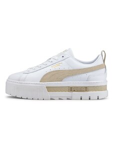 PUMA - Mayze - Sneakers bianche e pietra con plateau-Bianco