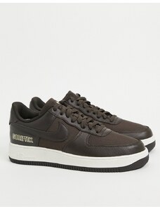 Nike - Air Force 1 - Sneakers in Gore-Tex marrone barocco