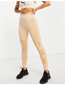 PUMA - Training Evoknit - Leggings beige tenue senza cuciture-Neutro