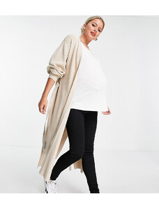 ASOS Maternity ASOS DESIGN Maternity - Jeans skinny nero pulito con fascia sopra il pancione