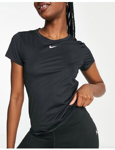 Nike Training Essential - T-shirt con logo Nike nera-Nero
