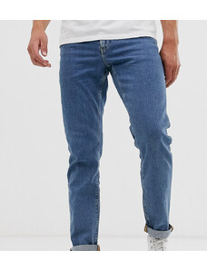 ASOS DESIGN - Jeans slim blu medio slavato
