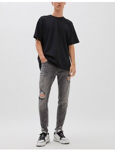 Pull&Bear - Premium - Jeans skinny grigio scuro