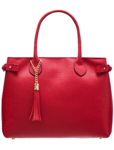Borsa a mano da donna in pelle Glamorous by GLAM - Rosso