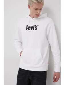 Levi's felpa in cotone uomo con cappuccio