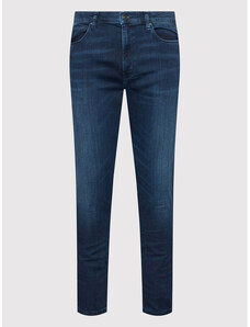 HUGO BOSS Uomo Abbigliamento Pantaloni e jeans Jeans Jeans affosulati Jeans con fit affusolato in denim elasticizzato a maglia 