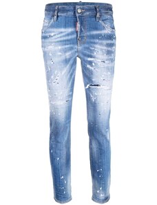 Farfetch Donna Abbigliamento Pantaloni e jeans Jeans Jeans affosulati Blu Jeans crop 