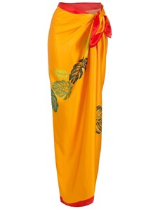 Pareo a fiori di Amir Slama in Arancione Donna Abbigliamento da Abbigliamento da spiaggia da Sarong e parei 