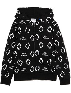 Marcelo Burlon County of Milan bambino felpa nera in cotone - 8 ANNI