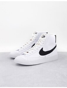 Nike - Blazer Mid '77 - Sneakers bianche e nere - WHITE-Bianco