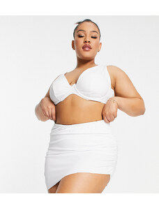 ASOS Curve ASOS DESIGN Curve - Mix and Match - Slip bikini a gonna bianchi-Bianco