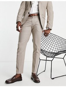 Selected Homme - Pantaloni da abito slim color sabbia-Neutro
