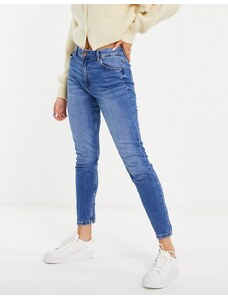 Bershka - Jeans skinny a vita alta blu medio