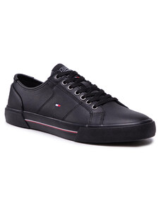 tommy hilfiger essential leather detail vulc