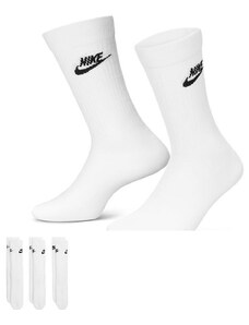 Nike - Everyday Essential - Confezione da 3 paia di calzini bianchi-Bianco