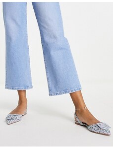 ASOS DESIGN - Lakeside - Ballerine a pantofola a pianta larga nere