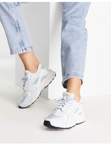 Nike Air - Huarache - Sneakers bianche e blu oceano misto-Bianco