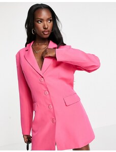 Aria Cove - Vestito blazer squadrato rosa vivo