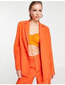 Extro & Vert - Blazer extra largo color mandarino-Arancione