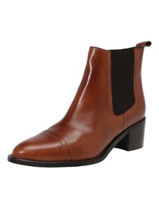 Ash Stivaletto in morbida nappa ebano con elastico laterale