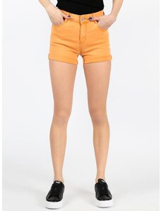 Miti Baci Shorts Con Risvolti In Cotone Donna Arancione Taglia S