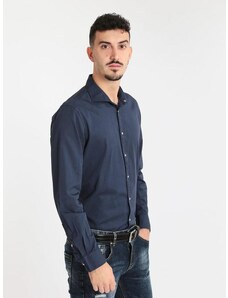 B-style Camicia Casual In Cotone Classiche Uomo Blu Taglia L