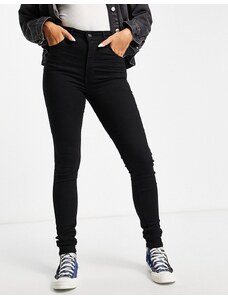 Levi's - Mile - Jeans skinny a vita alta nero pulito
