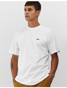 Vans - T-shirt bianca con logo piccolo-Bianco