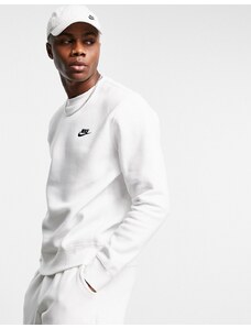 Nike Club - Felpa girocollo bianca-Bianco