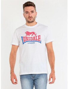 Lonsdale T-shirt In Cotone Con Marchio e Logo Manica Corta Uomo Bianco Taglia Xl