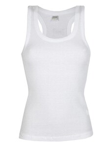 Donna Abbigliamento da T-shirt e top da Top senza maniche e canotte Canotta a coste x Amber Valletta di Karl Lagerfeld in Bianco 