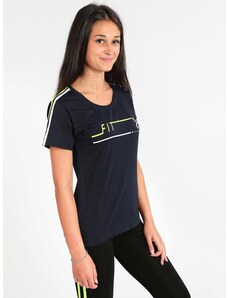 Millennium T-shirt Donna In Cotone Elasticizzato Blu Taglia L