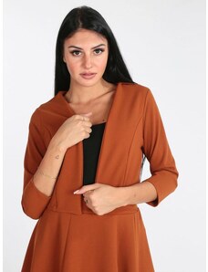 Blazer Donna Elegante Slim Fit - Giacca Da Lavoro Ufficio Business Con Bottone | Tinta Unita E Versatile