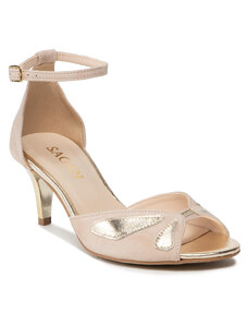 Sandali Con Tacco Medio Oro Da Donna Collezione Autunno 22 Stileo It