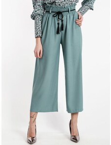 Solada Pantaloni Donna Culotte Tinta Unita Casual Blu Taglia Unica