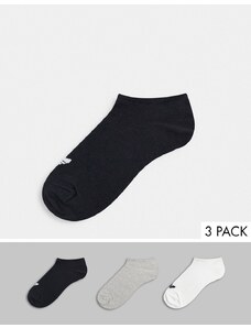 adidas Originals - adicolor - Confezione da 3 paia di calzini sportivi multicolore con trifoglio