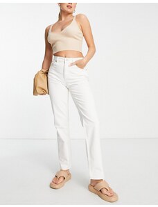 ASOS DESIGN - Jeans dritti bianchi stile anni '90-Bianco