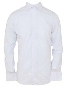 Made In Italy camicia uomo classica collo francese colore bianco basic vestibilita slim moda giovanile