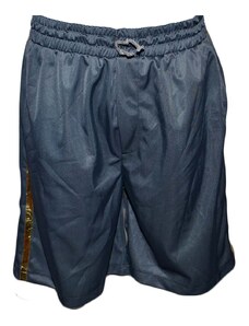 Malu Shoes Bermuda Uomo Pantaloncini Sport Shorts Azzurro pastello strisce oro tasche america moda giovanile