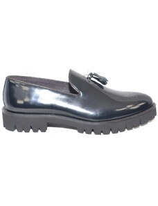 Malu Shoes scarpe uomo mocassino classico sportivo nero fondo roccia antiscivolo light made in italy