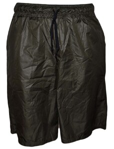 Pantaloncino shorts uomo art.avana 098 monocromatico verde in tessuto semilucido opacizzato slim fit trend