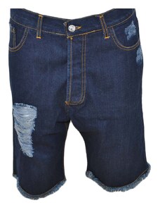 Pantaloncino jeans shorts da uomo man moda giovane denim strappato linea cavallo basso made in italy