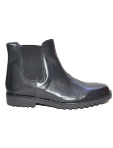 Malu Shoes Scarpe uomo beatles vero pelle nero elastico nero art:b2345 anticato fondo roccia invernale antiscivolo made in italy