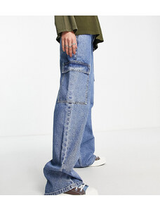 Jeans affusolati lavaggio medio con cuciture irregolari Asos Donna Abbigliamento Pantaloni e jeans Jeans Jeans affosulati 