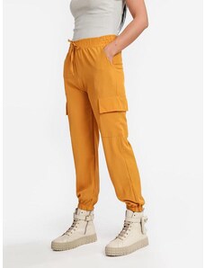Solada Pantaloni Donna Leggeri Con Tasconi e Polsini Casual Giallo Taglia X/2xl
