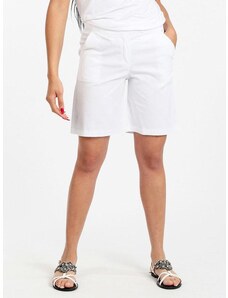 Frenetika Bermuda Donna In Cotone Shorts Bianco Taglia M