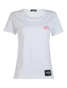 Xtreme Boxing T-shirt Donna In Cotone Elasticizzato Bianco Taglia L