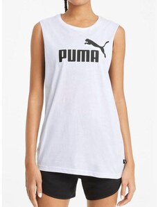 Puma Ess Tank Canotta Donna Regular Fit T-shirt Bianco Taglia L