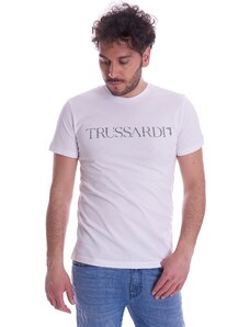 Trussardi Jeans T-SHIRT TRUSSARDI CON LETTERING REGULAR FIT, Colore Bianco